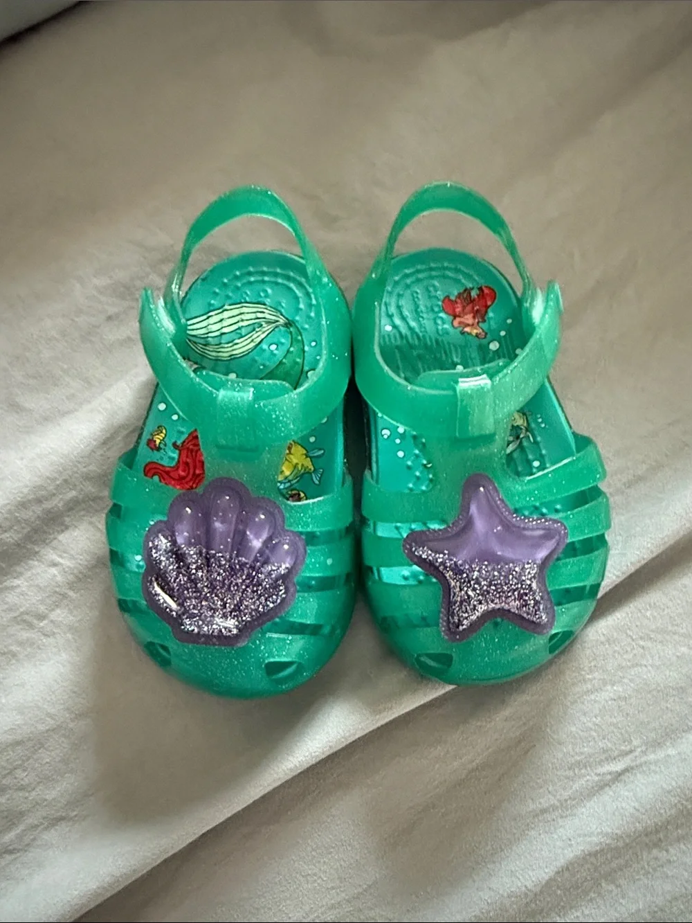 Toddler Girl Little Mermaid Croc Jelly Sandals